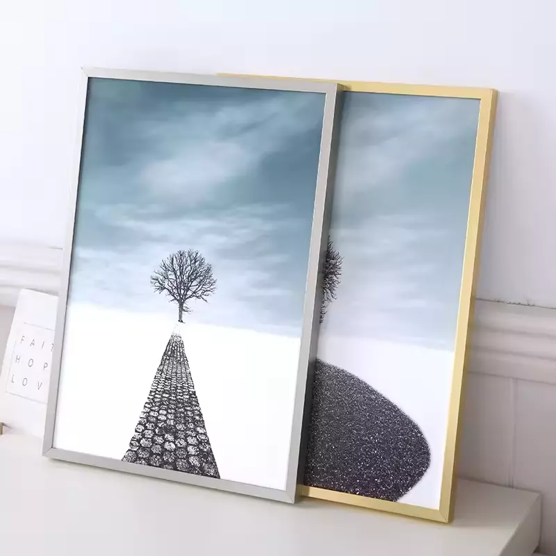 Wholesale Metal Photo Frame Table Hanging Wall Aluminum Alloy Picture Frame