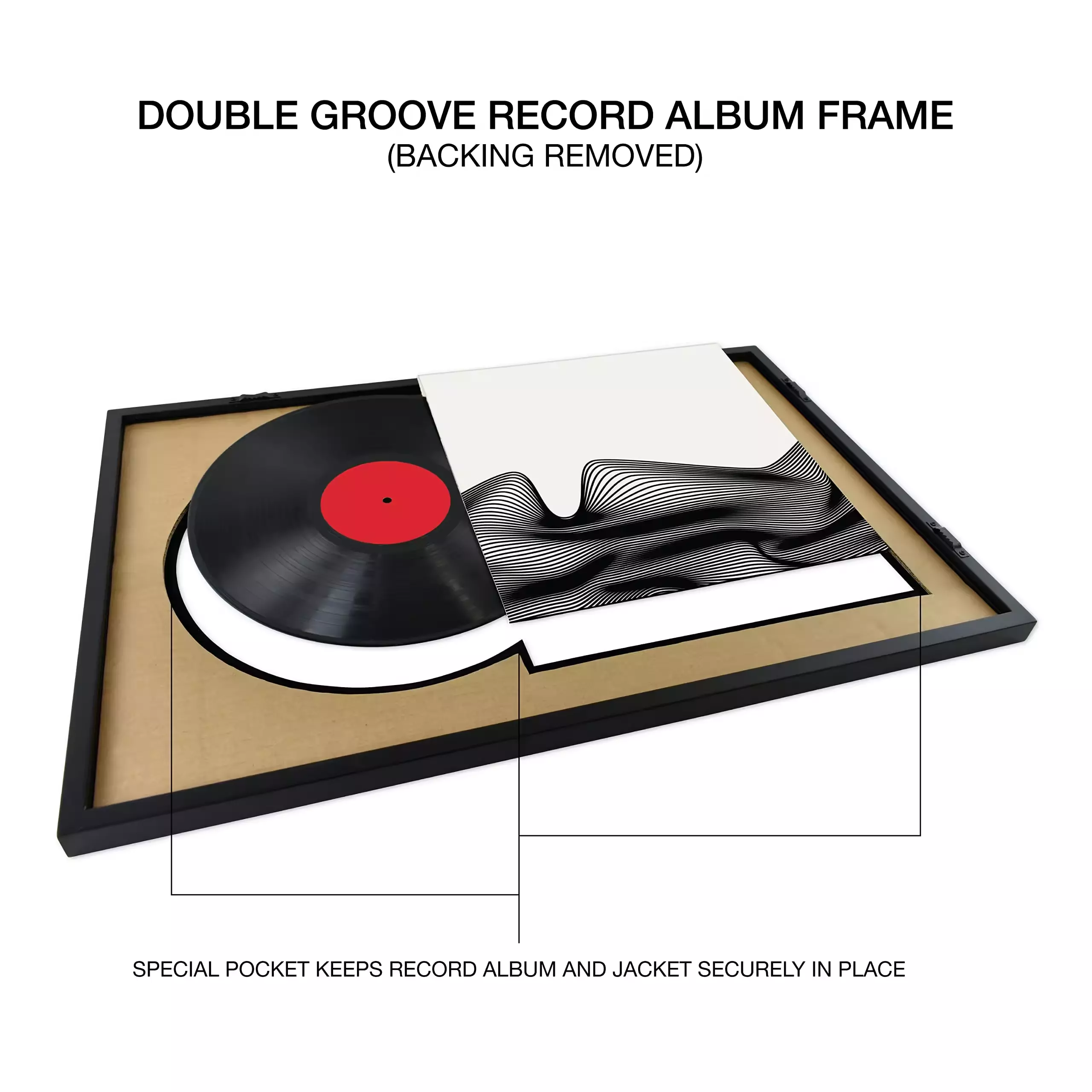 Custom MDF Wooden Music Album Photo Frame Vinyl Record Picture Frame