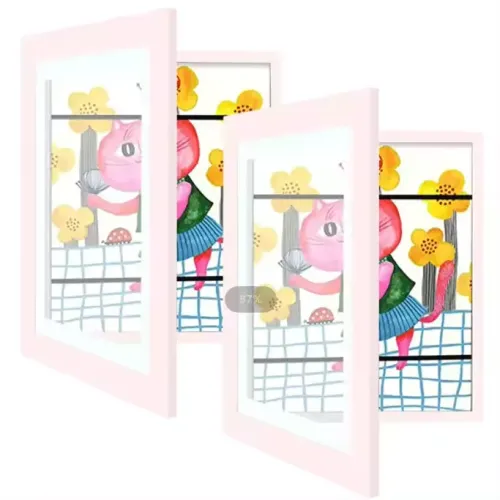 Custom Children's Doodling Flip Frame with Shatterproof Glass, Children's Artwork Photo Frame