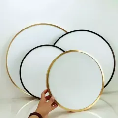 Custom Aluminum Oil Painting Frame for Inside Diameter 30cm, Metal Round Photo Frame