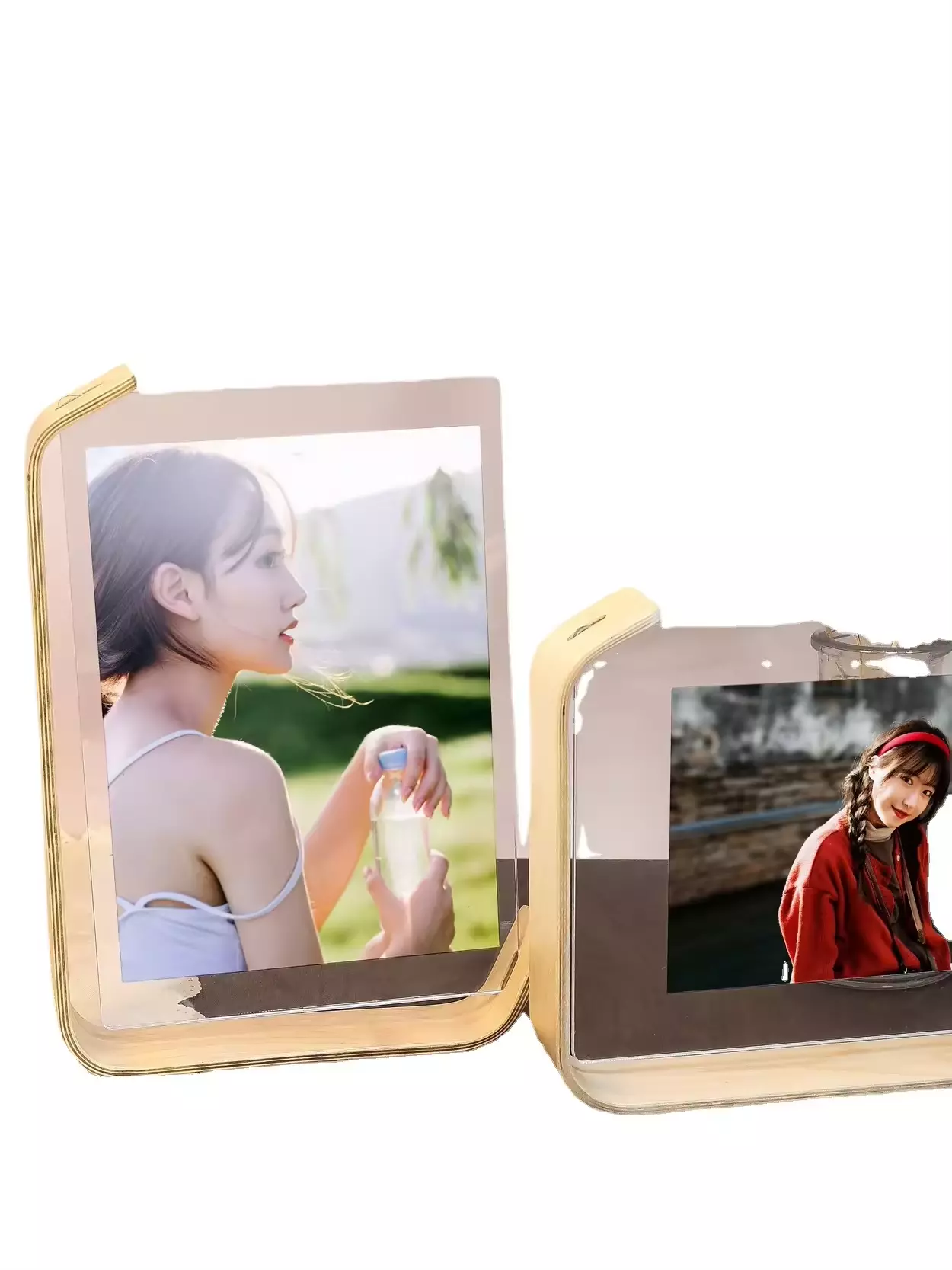 Customized Black Walnut Photo Frame High-Class Feeling Acrylic Picture Frame