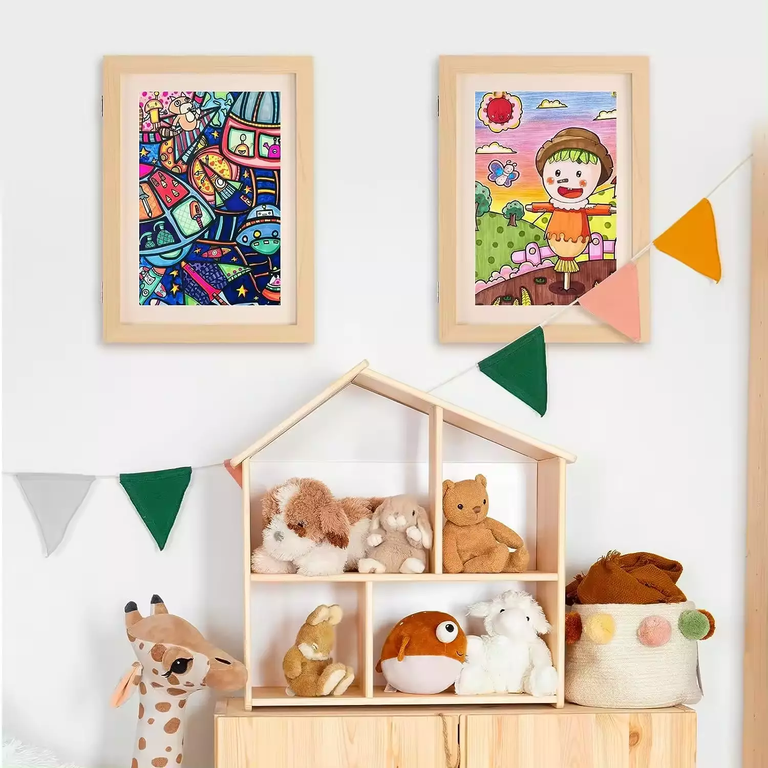 Wholesale Front Opening Glass Kids Artwork Frame A4, A3, 10x12.5, 8.5x11, 9x12 Photo Frame