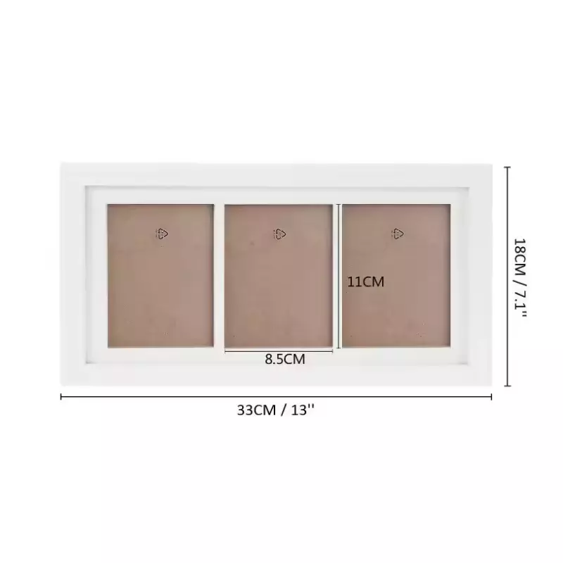 Custom Baby Handprint and Footprint Kit MDF Wooden Photo Frame Baby Keepsake Picture Frame