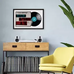 Custom MDF Wooden Music Album Photo Frame Vinyl Record Picture Frame
