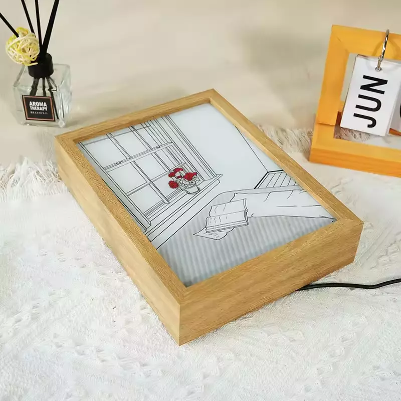 Custom Night Light Painting Photo Frame Creative Luminous Picture Frame