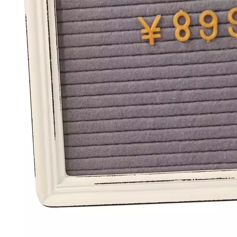 Wholesale Felt Letter Board 10*10" Wooden Frame with Plastic Letters, Changeable Felt Message Board