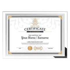 Customized Graduation Certificate Glass Frame Diploma Photo Frame