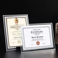 Customized Graduation Certificate Glass Frame Diploma Photo Frame