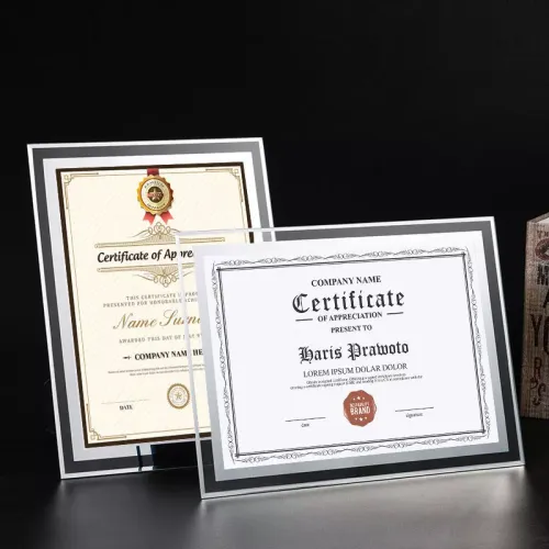 Customized Graduation Certificate Glass Frame Diploma Photo Frame