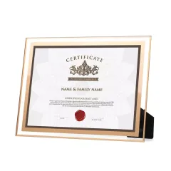 Customized Graduation Certificate Glass Frame Diploma Photo Frame