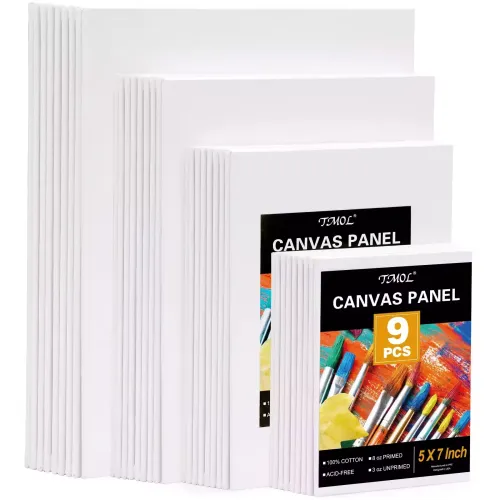 Customized Pure Cotton Blank Canvas for Oil Painting, Wet or Dry Art Media