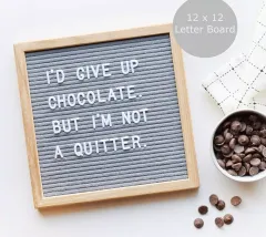Customized 10x10'' Felt Letter Frame, Changeable Felt Letter Board with Letters