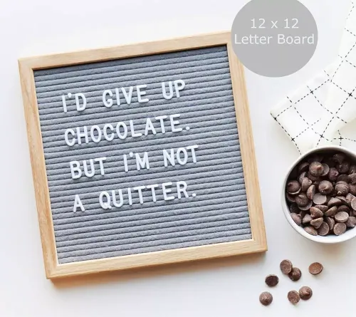 Customized 10x10'' Felt Letter Frame, Changeable Felt Letter Board with Letters