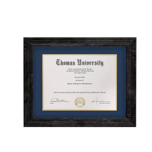 Customized Diploma Frame 8.5 x 11" Certificate Document Frame with Mat