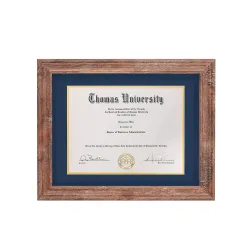Customized Diploma Frame 8.5 x 11" Certificate Document Frame with Mat