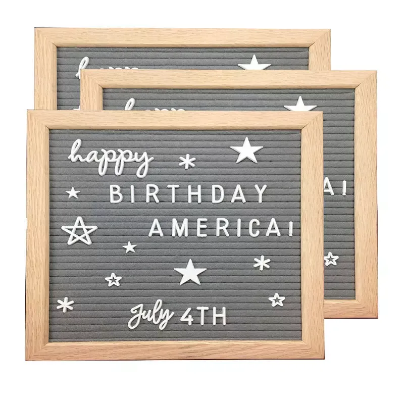 Wholesale Felt Letter Board Felt Letter Frame with Changeable Letters