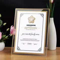 Customized Graduation Certificate Glass Frame Diploma Photo Frame