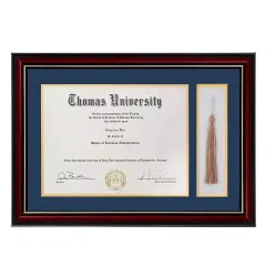 Custom 8.5 x 11" Diploma Tassel Frame University College Certificate Frame