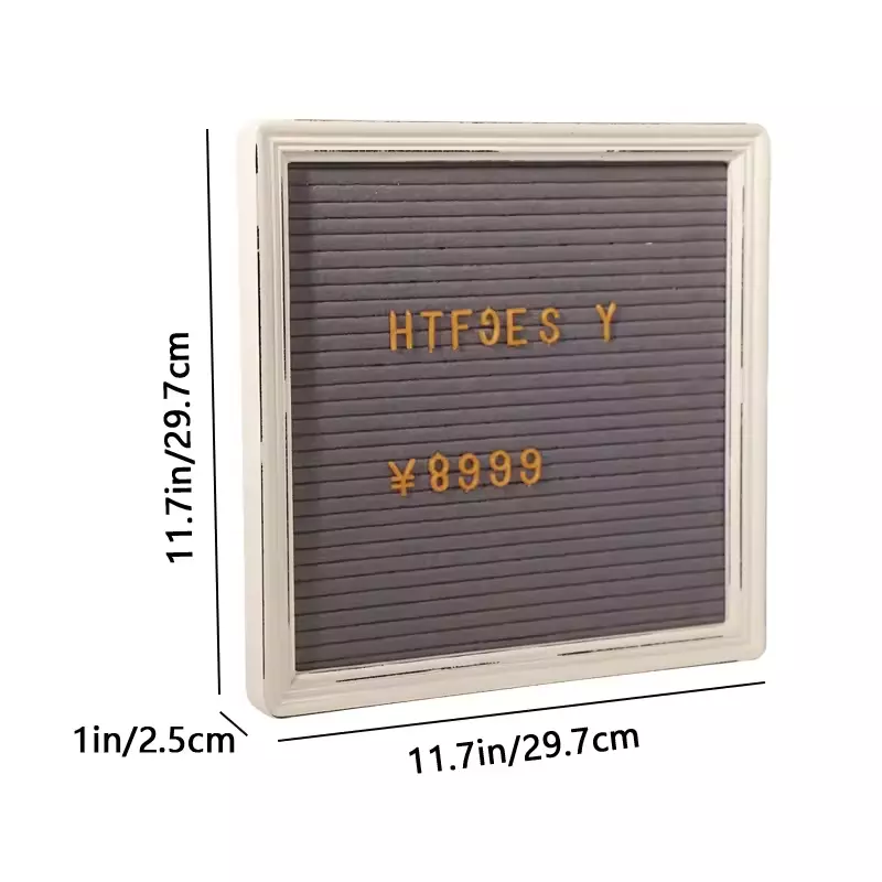 Wholesale Felt Letter Board 10*10" Wooden Frame with Plastic Letters, Changeable Felt Message Board
