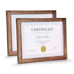 Customized Diploma Frame 8.5 x 11" Certificate Document Frame with Mat