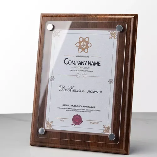 Wholesale Wood Plaque Frame Certificate Diploma Frame