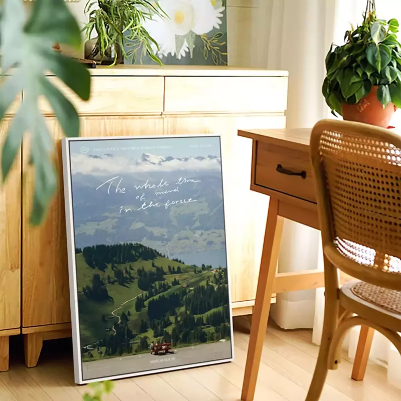 Wholesale Solid Wood Floater Frame 0.9" Depth Floater Frame for Canvas Painting