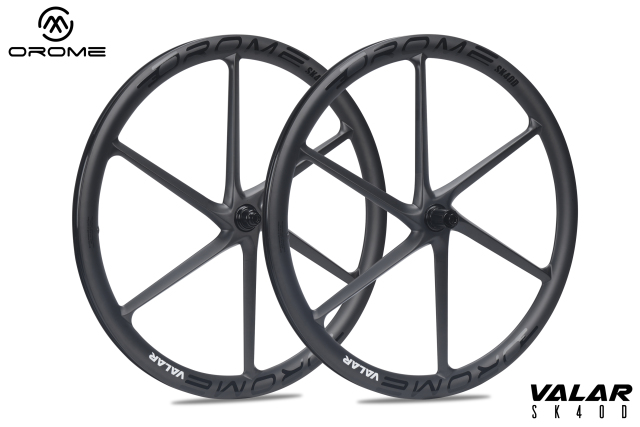 OROME VALAR SK40D Road Disc Wheelset - ALL CARBON SIX SPOKE SUPER-LIGHT WHEELSET