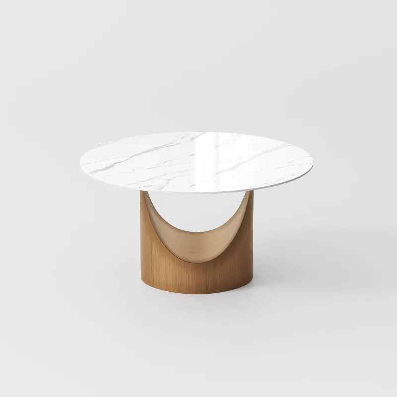 SMILE - 51.18" Hobart Modern Round Dining Table for 4