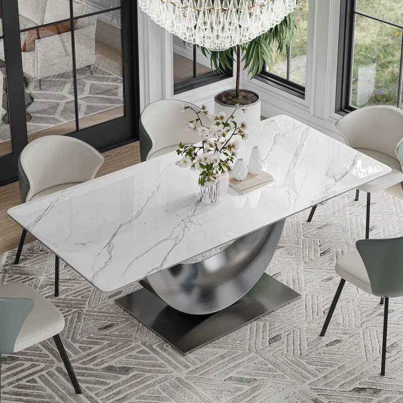 63"Modern Minimalist Dining Table for 4