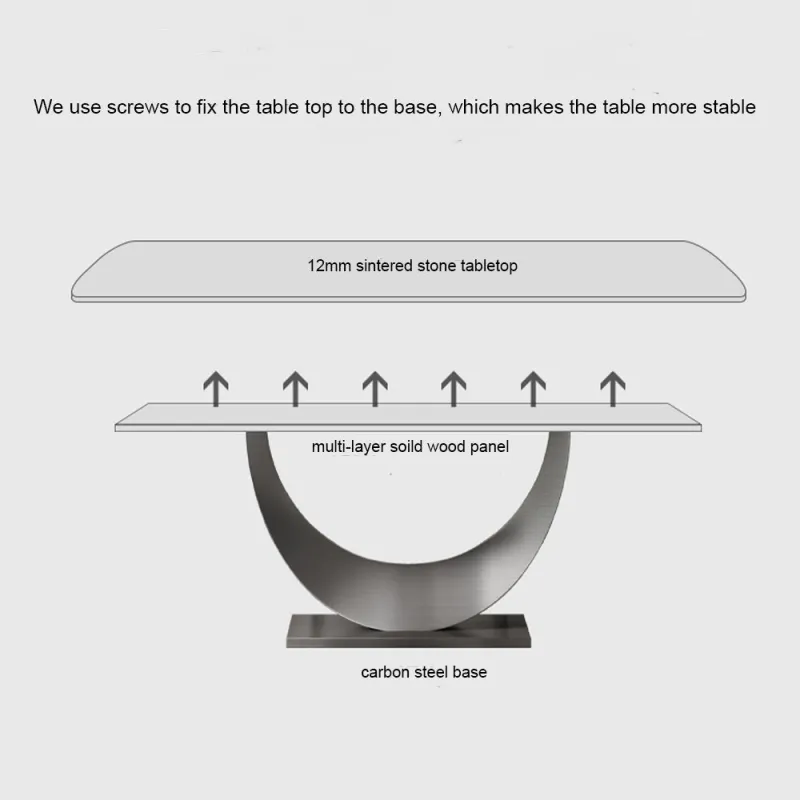 63"Modern Minimalist Dining Table for 4