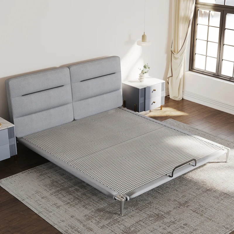Upholstered Bed Frame King Size with Headboard