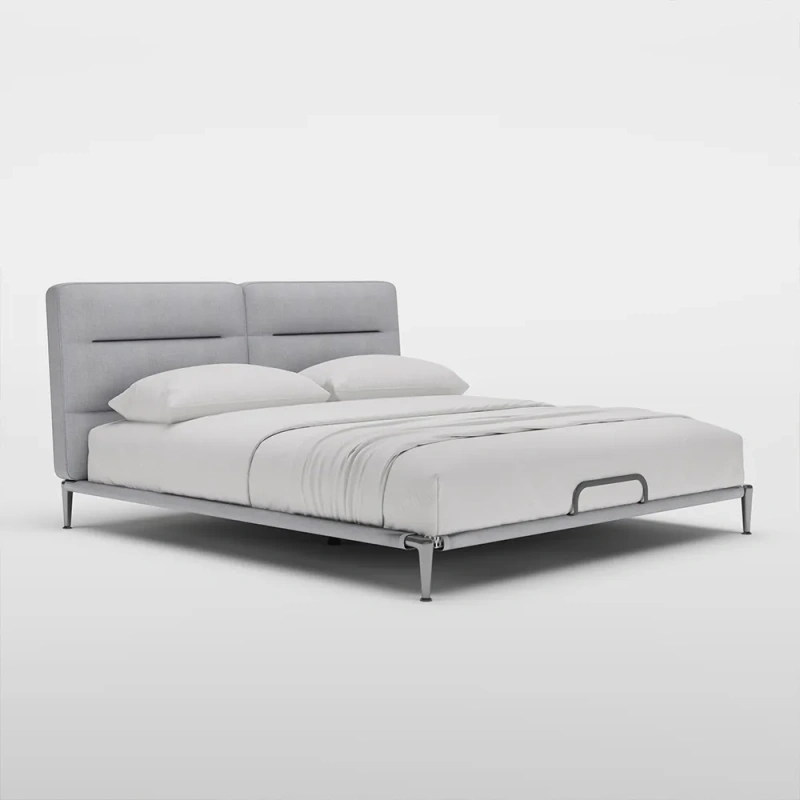 Upholstered Bed Frame King Size with Headboard
