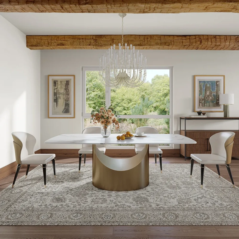 SMILE - 71"Hobart Modern Minimalist Dining Table For 4-6