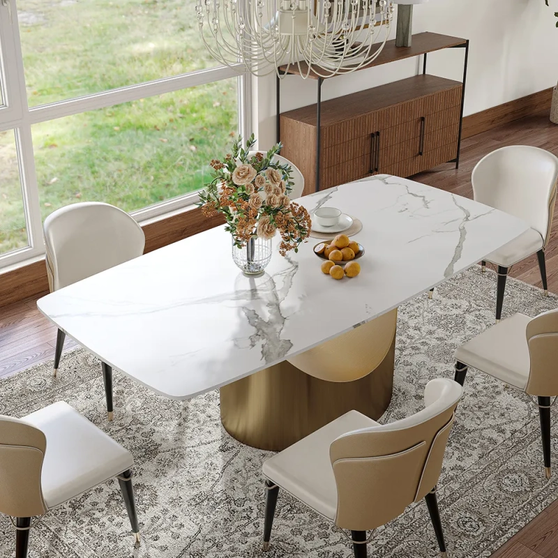 SMILE - 71"Hobart Modern Minimalist Dining Table For 4-6