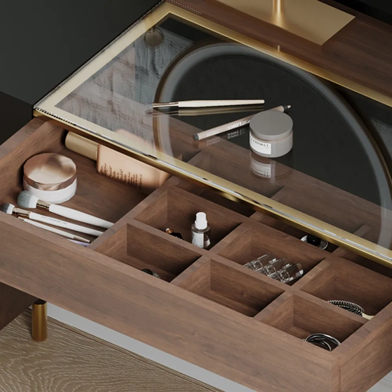 Mid-century Modern Makeup Vanity Table Set