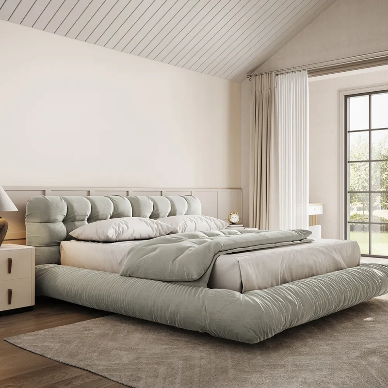 Platform Bed Frame Queen Size Bed Frame with Headboard