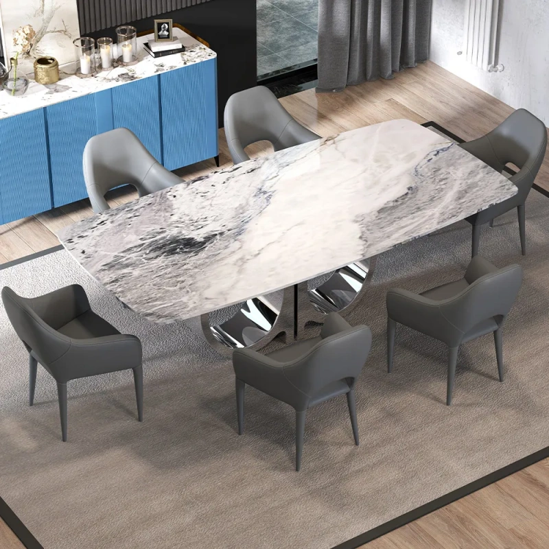 79"Modern Design Rectangular Dining Table for 8
