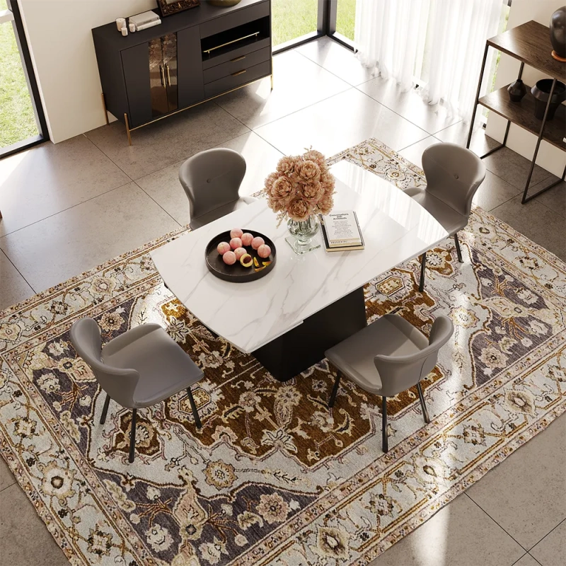 55"-79"Extendable Modern Dining Table For 4-8