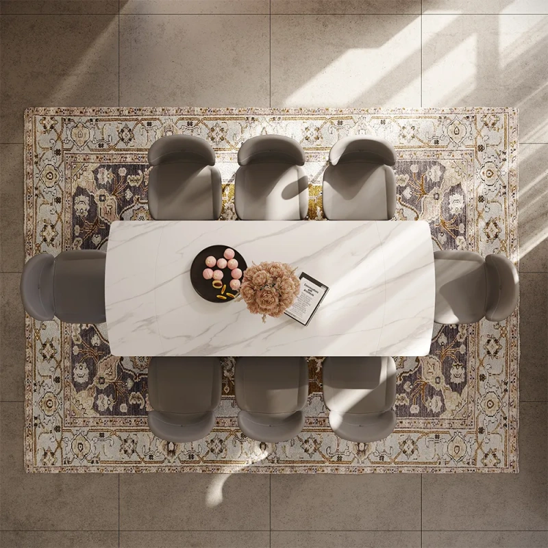 55"-79"Extendable Modern Dining Table For 4-8