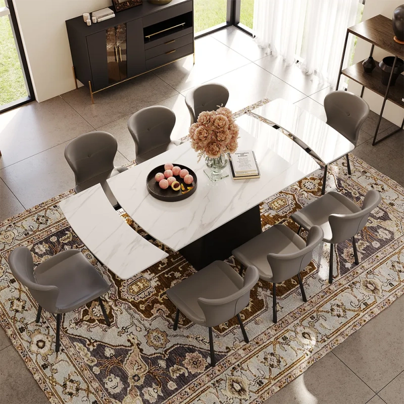 55"-79"Extendable Modern Dining Table For 4-8