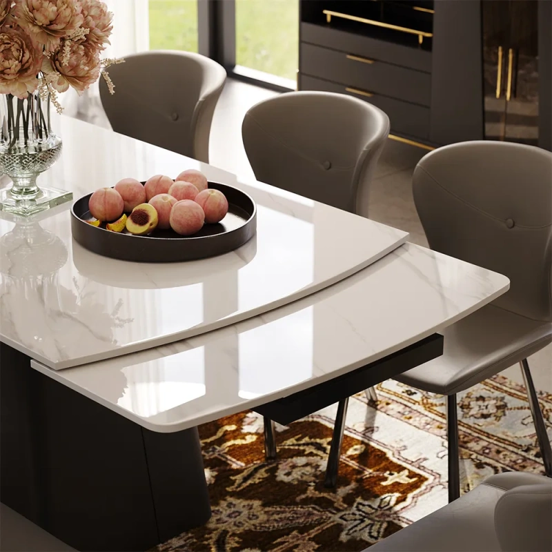 55"-79"Extendable Modern Dining Table For 4-8