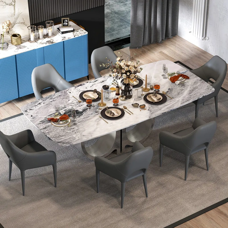 79"Modern Design Rectangular Dining Table for 8