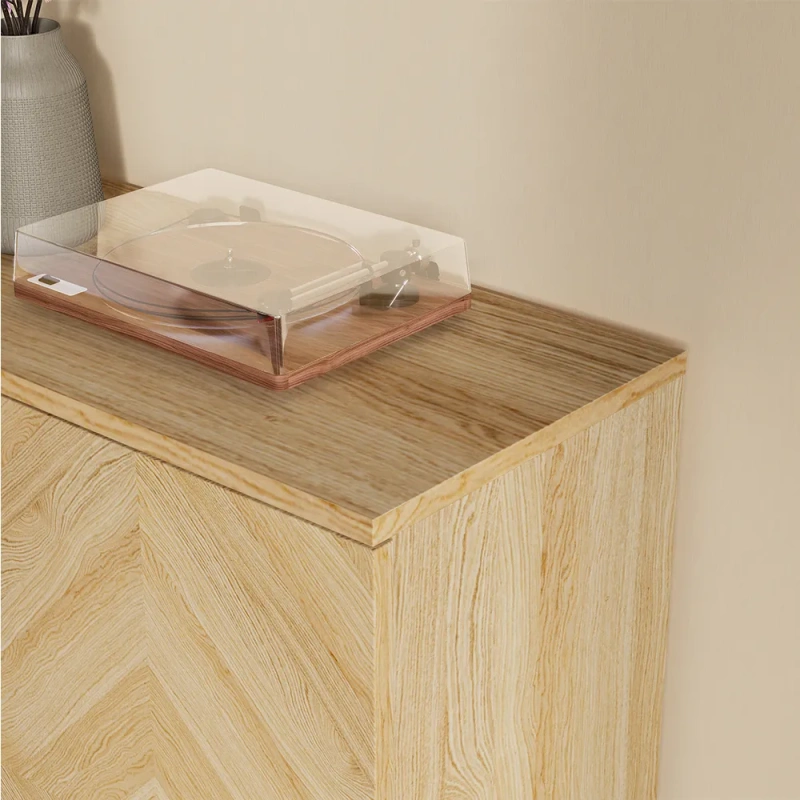 51.18'' Minimalist Boho Side Cabinet