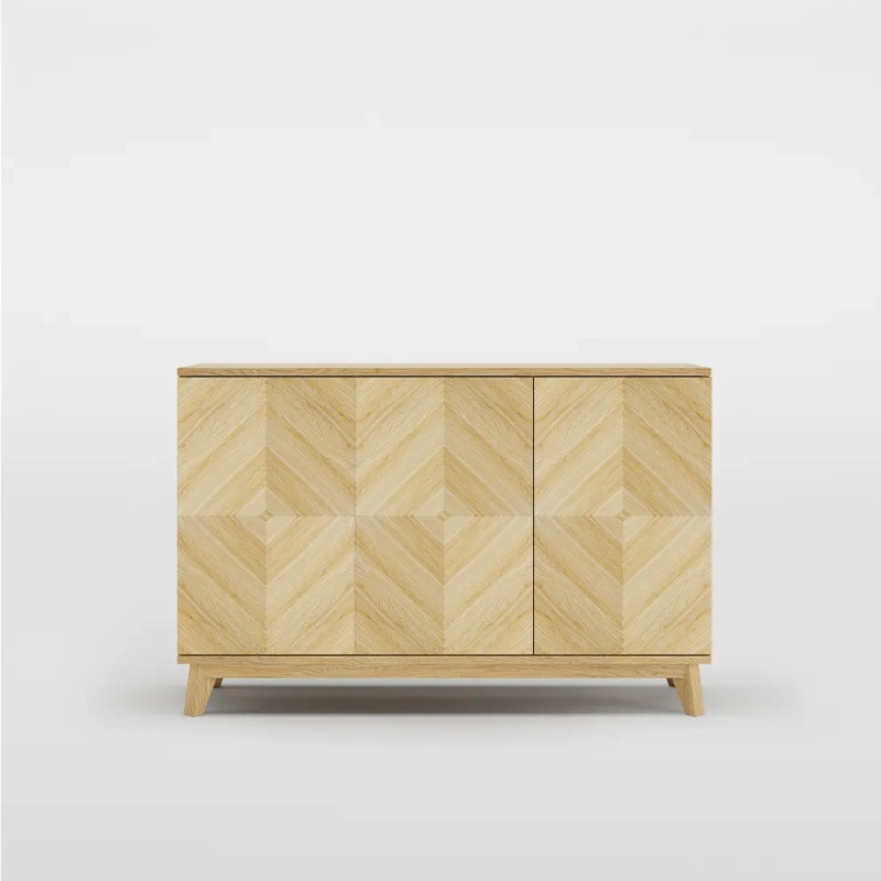 51.18'' Minimalist Boho Side Cabinet