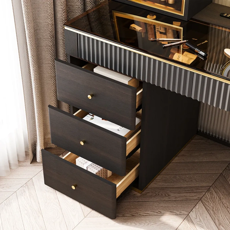 Mid-century Modern Makeup Vanity Table Set