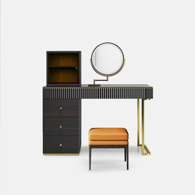 Mid-century Modern Makeup Vanity Table Set