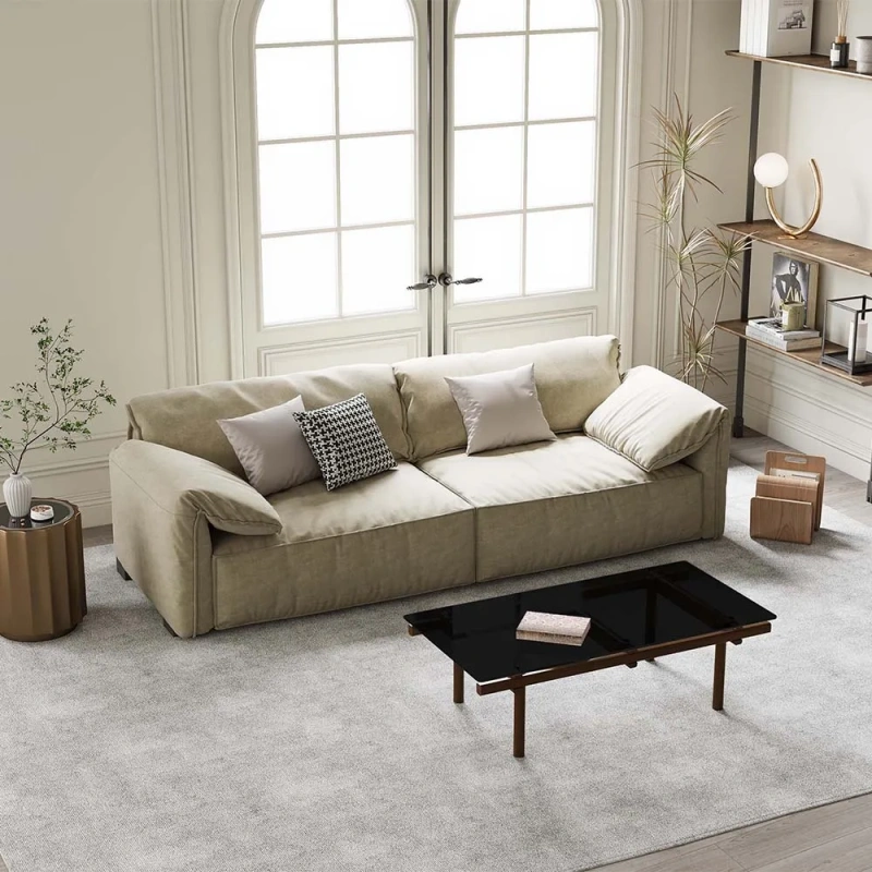 86.61'' Minimalist Deep Seat Sofa
