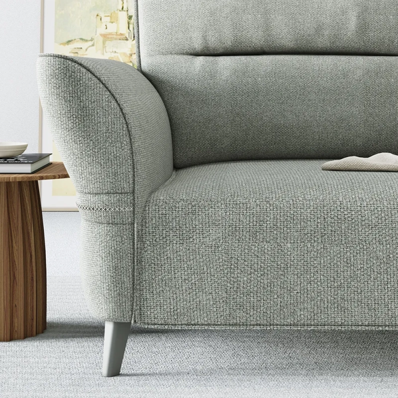 88.19" Modern Sofa with Roll Arm