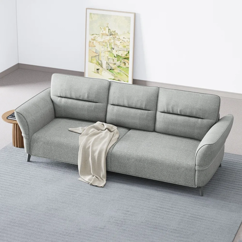 88.19" Modern Sofa with Roll Arm