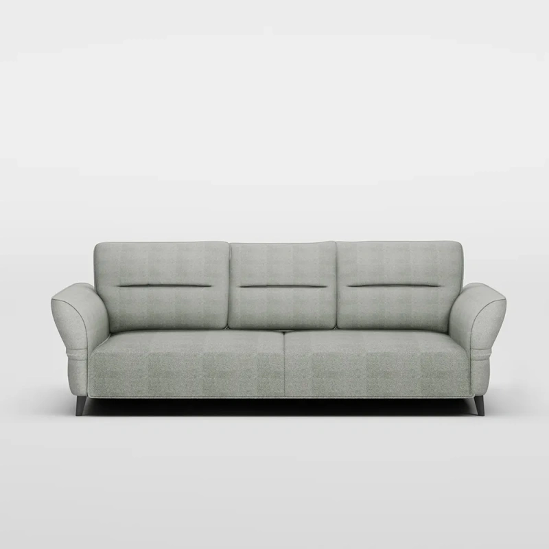 88.19" Modern Sofa with Roll Arm